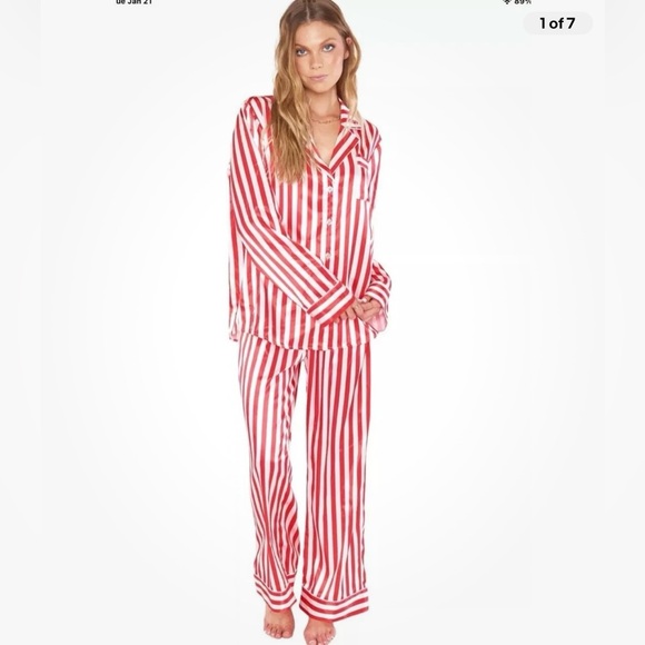 Show Me Your MuMu Other - Show Me Your Mumu Peppermint Stripe Pajamas Set Sz Small